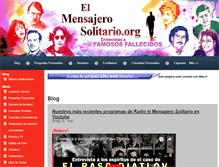 Tablet Screenshot of elmensajerosolitario.org